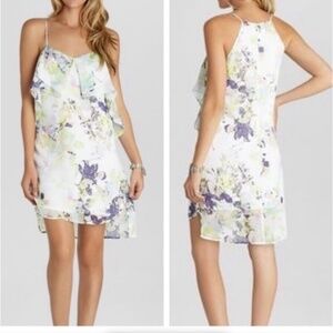 BCBGeneration white and purple floral dress